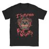 The 2026 New Men's T-shirt FNAF Features A Vintage Cotton Short-sleeved T-shirt with A Crew Collar Top From Freddy