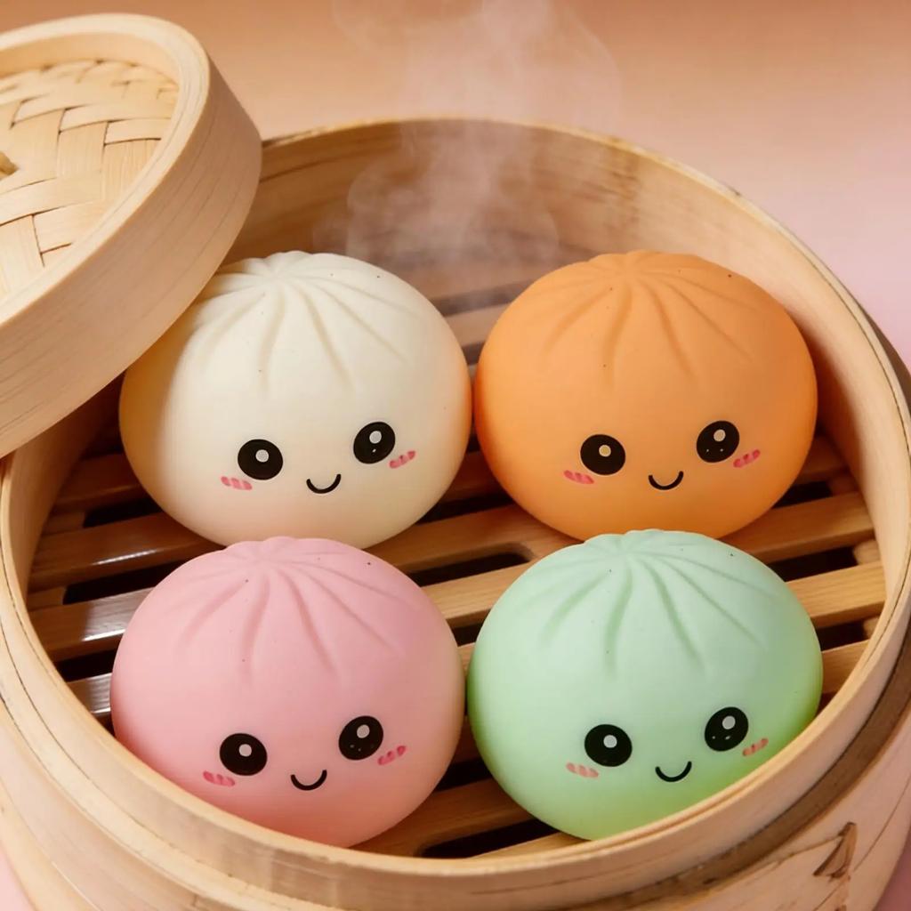 Simulation Flash Dumpling Squishies Ball Slow Rebound Soft Pinch Decompression Office Home Decorat Children Adults Birthday Gift