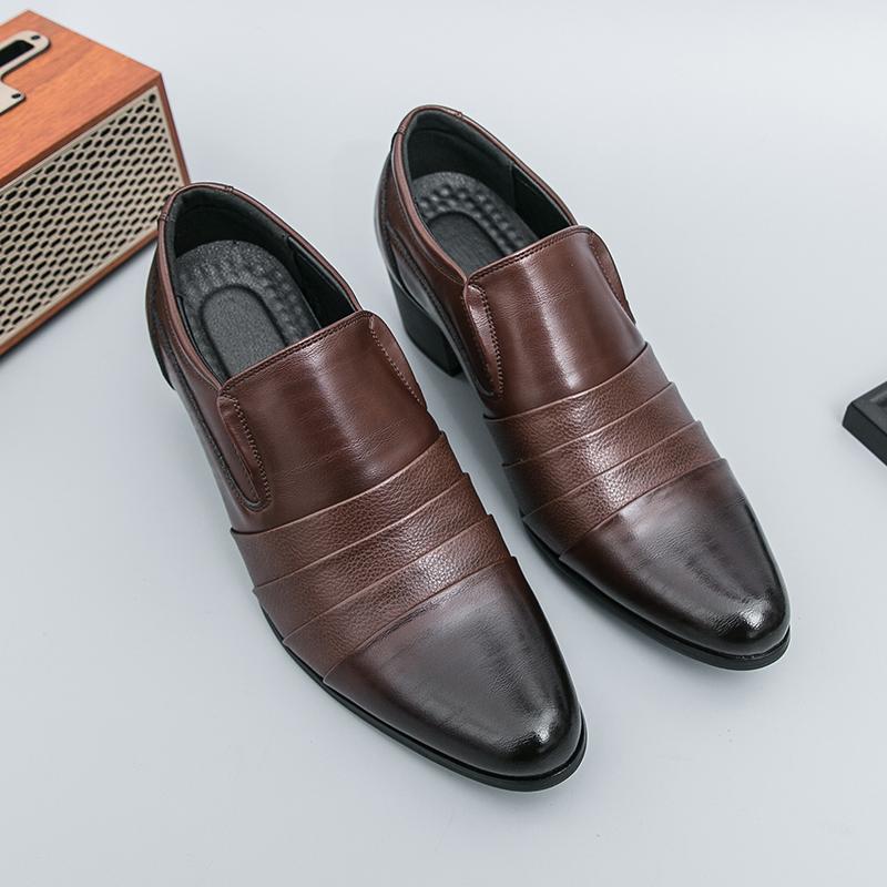 Fashion Business Men's Oxford Footwear Formal Dress Shoes Elegant Trend Casual Shoes Leisure Walk Male Derby Shoes Fashion Men Sneakers