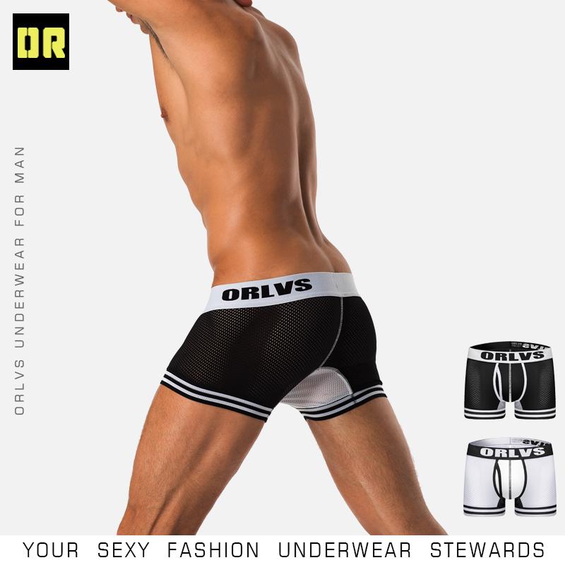 Buy Pouch Boxer Men Underwear Sexy Cotton mesh Boxershort Men Boxer Shorts  Man Black White OR599 at affordable prices — free shipping, real reviews  with photos — Joom