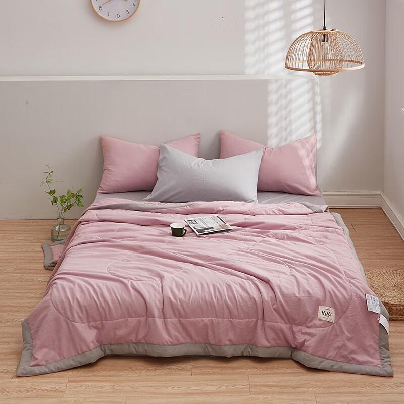 Grace Solid Color Washed Cotton Summer Quilt