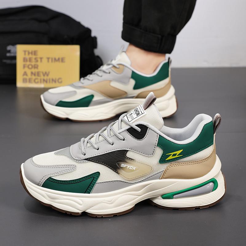 Men's Casual Sports Shoes Breathable Soft Sole Four Season New Comfortable Outdoor Student Running Shoes Fashion Youth Sneakers