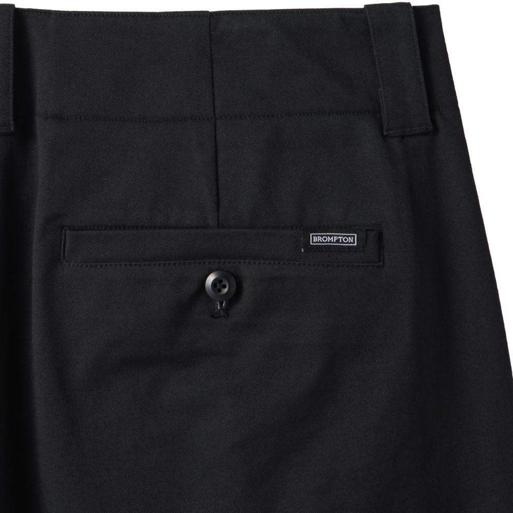 BROMPTON LONDON Two Tuck Wide Trousers - Black (P241Mpt502)