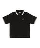 BEN DAVIS White Label Crop Polohemd Schwarz [Regular Fit]