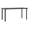 VidaXL Ensemble à Manger de Jardin avec Coussins 5 pcs, Table et Chaises avec Dossier et Repose-pied Réglables, Meubles 3212594