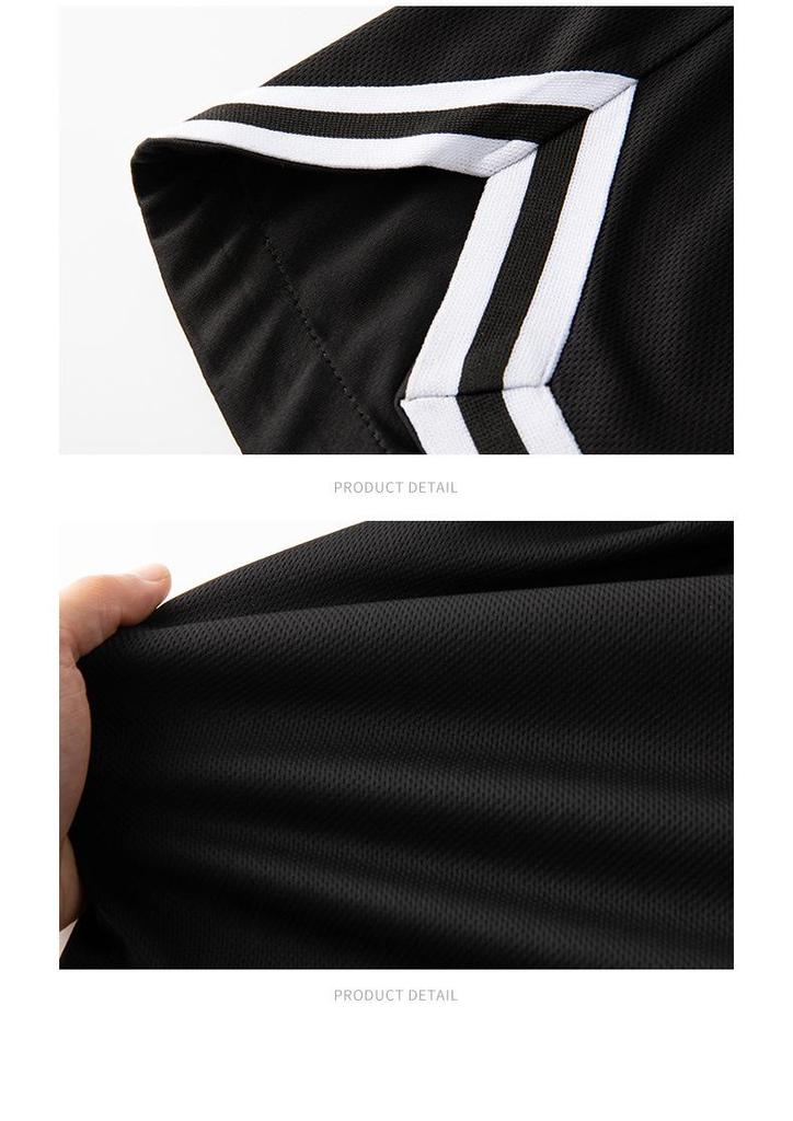 Best-Selling European-Size Basketball Set: Short Sleeve Round Neck Sporty Casual Running Outfit