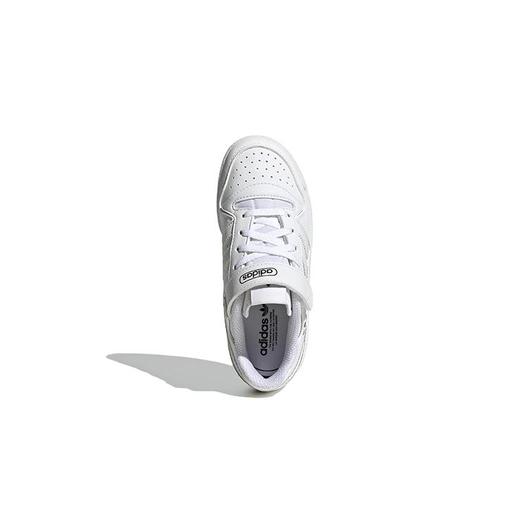 adidas Originals FORUM Low C Abrasion Resistant Cushioning Low Top Skateboard Shoes White Children Aged 3 7 Years Old GY9254