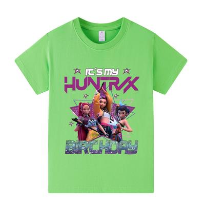 A1240 Kids Boys Girls Kpop Rumi Zoey Mira Print Short Sleeves T-shirt
