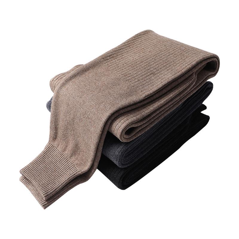 Unisex třívrstvé vlněné kašmírové legíny - Nové podzimní/zimní teplé kalhoty