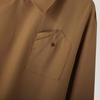 2026 Spring and Autumn New Design Irregular Collar Men's Shirt, Unique Buttoned Long Sleeve Shirt