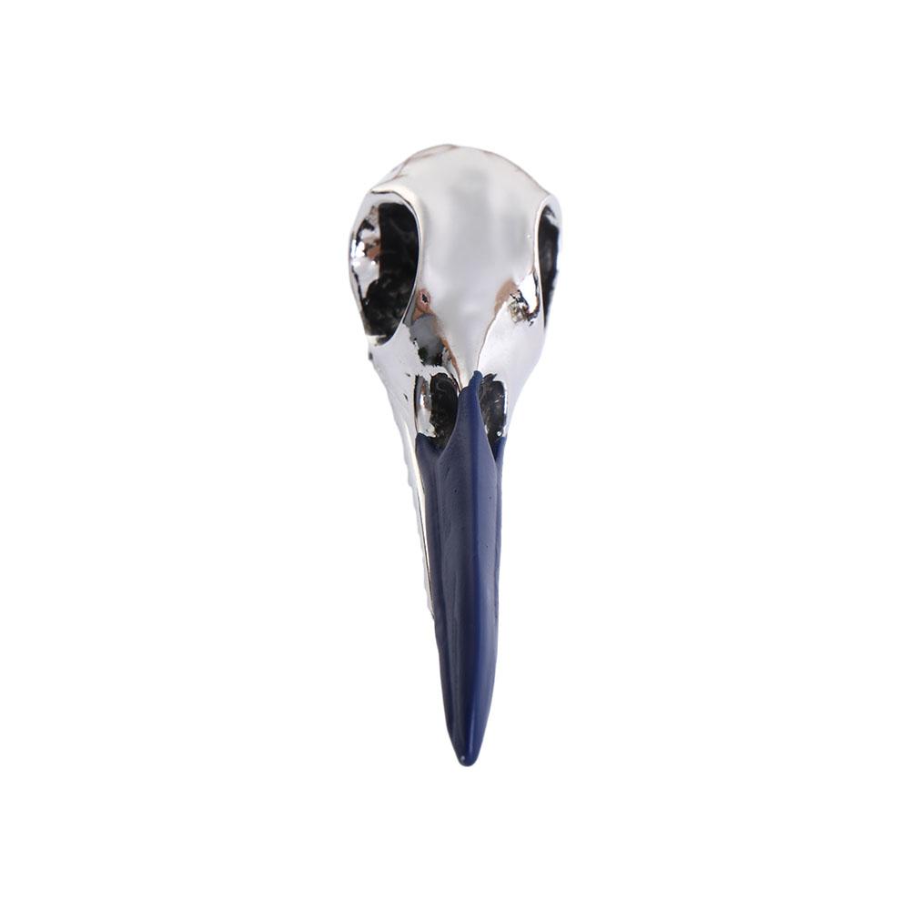 Bird Skull Punk Headwear Skull Hair Clips Animal Skull Hairpins Crow Head Women Duckbill Clips