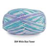 Aou Ou 5-Strand Variegated Milk Cotton Yarn Ball, Floral Medium-Thick, for Baby Scarves and Slippers.
