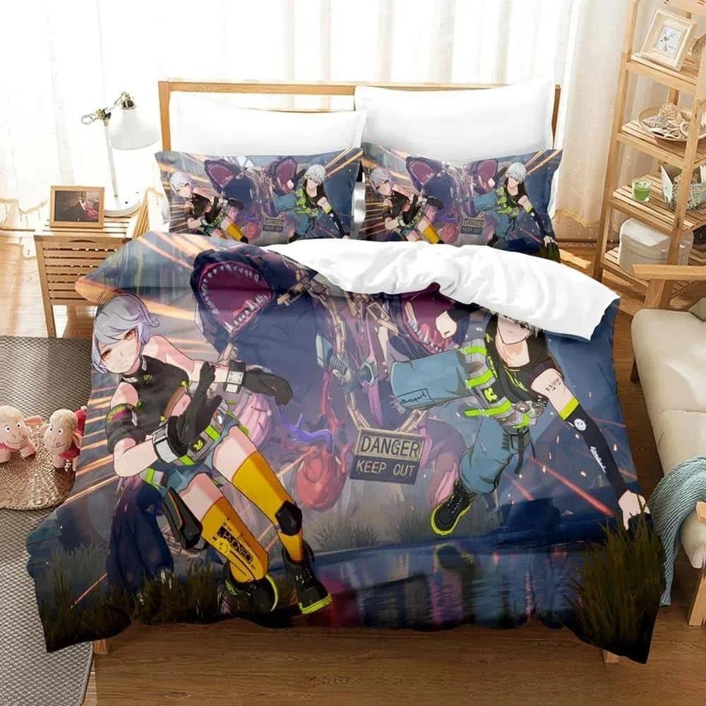 3D Printing Game Tower of Fantasy Anime Bedding Set Single Twin Full Queen King Size Bed Set Adult Kid Bedroom Duvetcover Sets