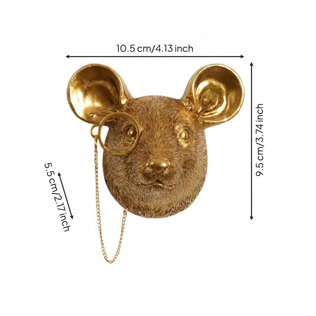Resin Head Wall Decor Compact for Living Room, Hallway