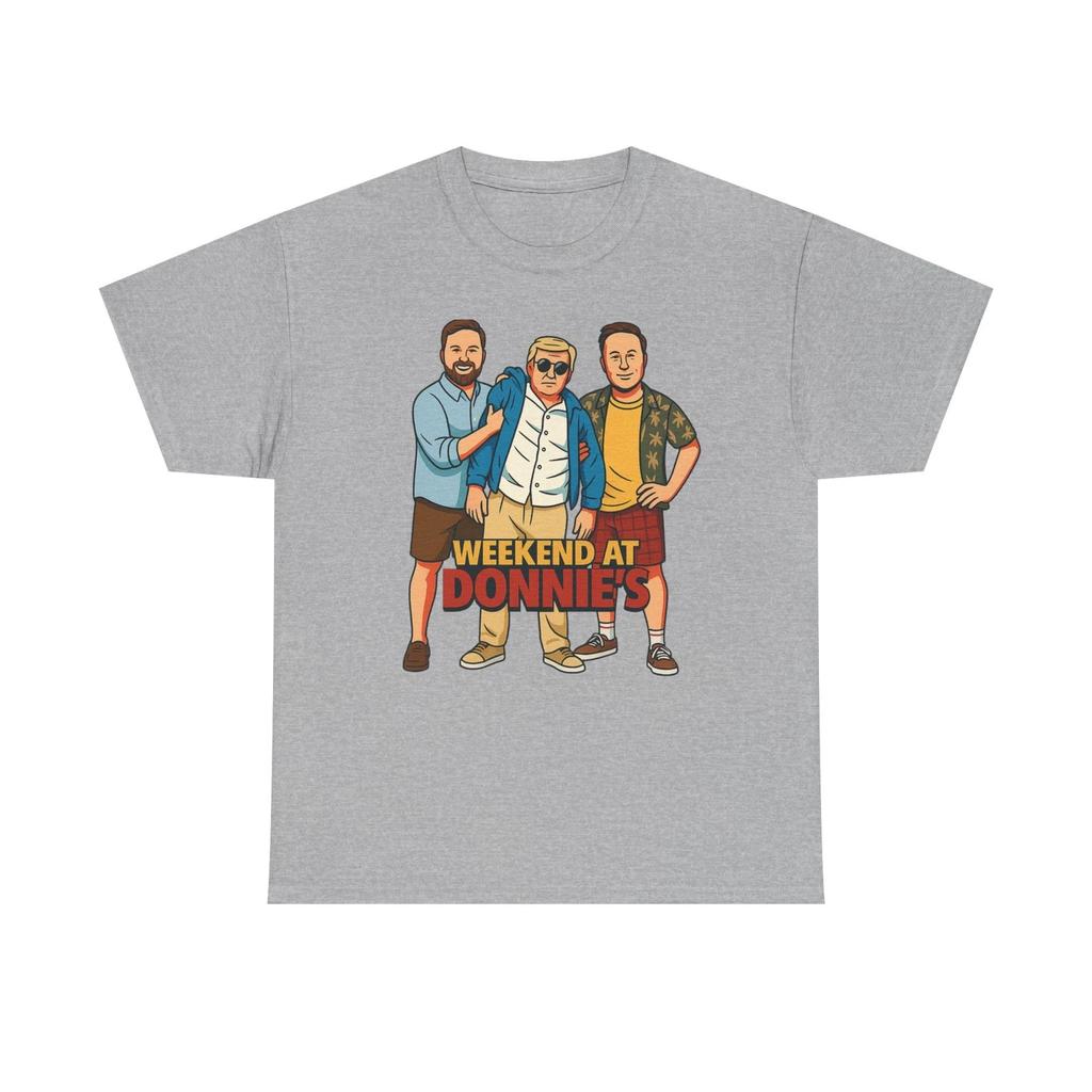 GAVIN Newsom Weekend At Donnie's America Maga cotton short sleeve Tee T-Shirt