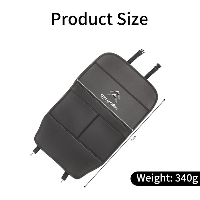 Car Seat Full Protective Cover Anti-Kick Mat Leather Pad Auto Accessories For Citroen C4 C3 C5 C1 C2 Berlingo Celysee Cactus
