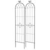 Garden Trellis, 220 x 52.5 cm Rose Trellis, 2 Packs Garden Flower Rose Trellises with Powder-Coated Finish & Convenient Locking Design, Plant Support
