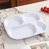 1PC Drop- Divided Plates, Microwave & Dishwasher Safe, Lightweight Plastic Picnic Plates Made of Healthy Materials