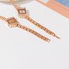 Jw Ladies Niche Luxury Rhombus Gypsy Watch Student Fashion Alloy Bracelet Watch