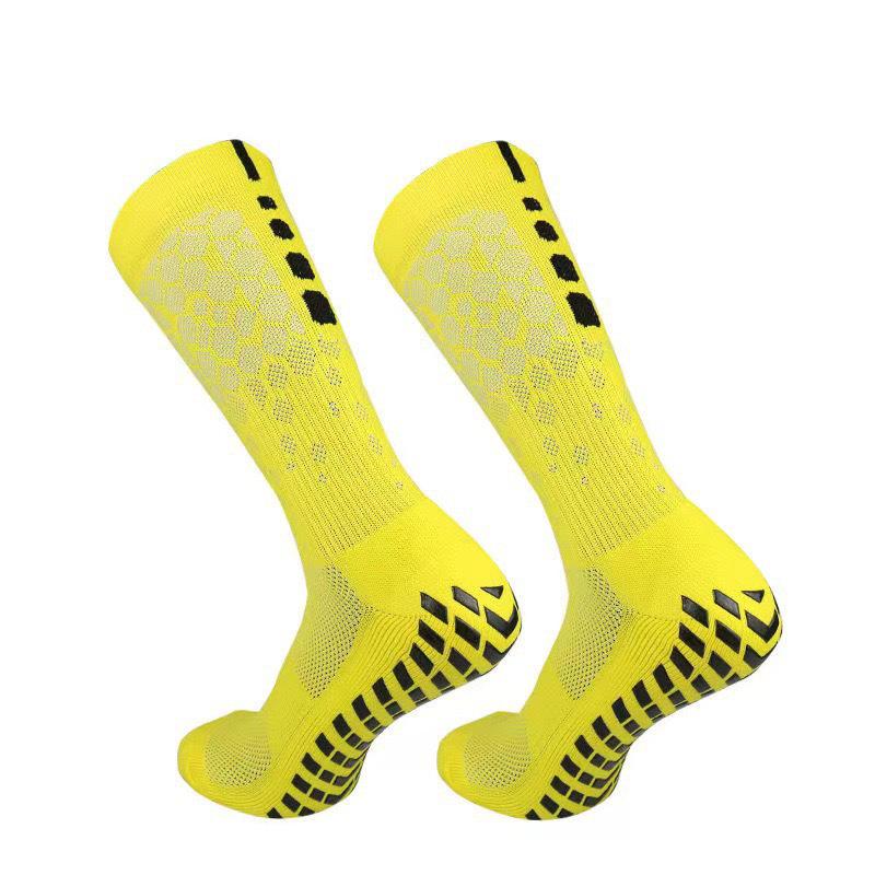 Anti-Slip Mesh Sports Socks for Professional Football Training - Mid-Calf, Thick Cushion