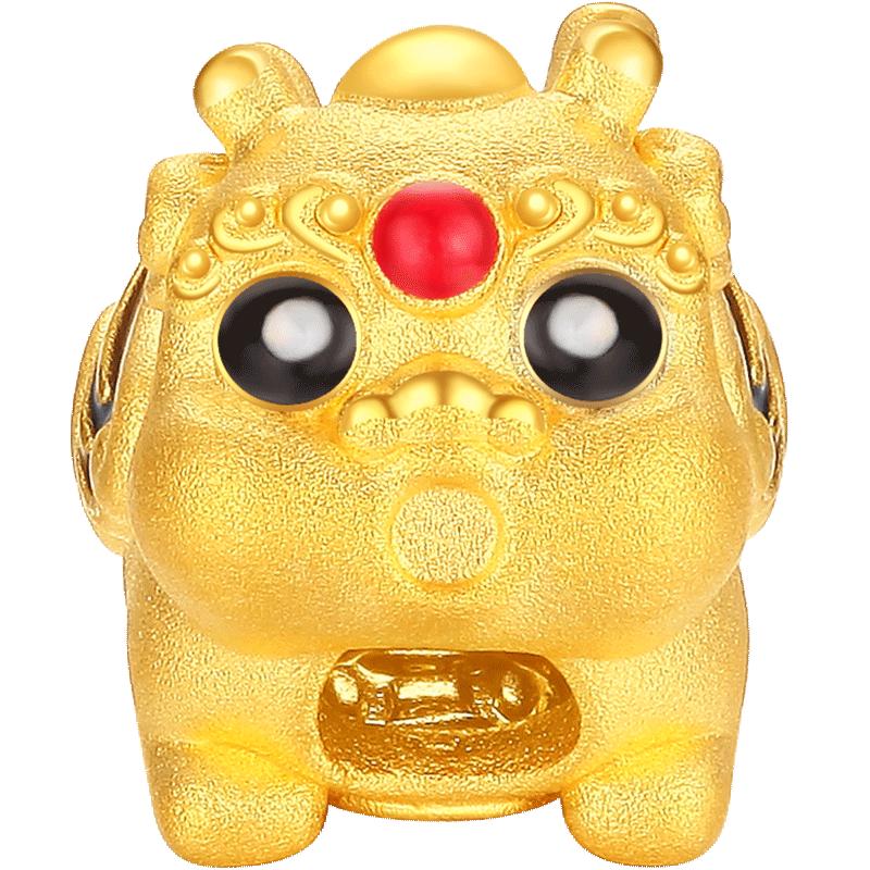 Chao Hong Ji 24K Gold Pixiu Lucky Bead