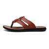 Herren Zehentrenner Kunstleder Hausschuhe Strandschuhe Sommer Lässig Chanclas Hombre Infradito Uomo Japonki
