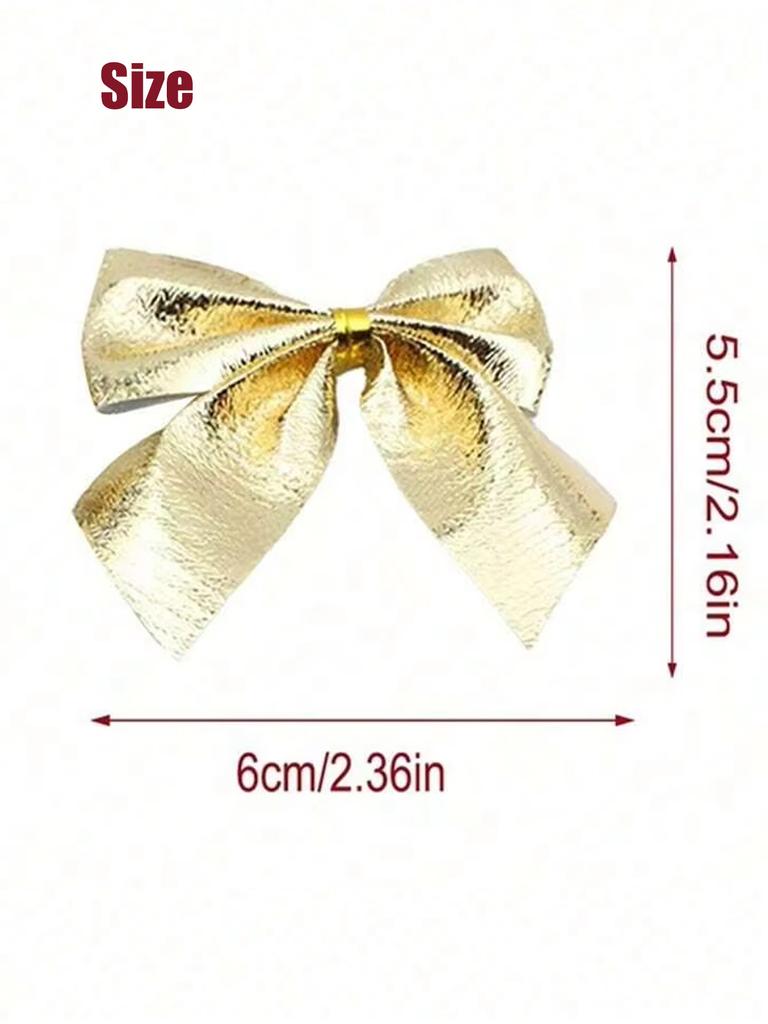 12/24/36pcs Small Christmas Bow Christmas Decoration 5.5cm For Home Gold Red Bowknot Xmas Tree Ornaments New Year 2026 Supplies