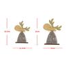 1PC Home creative Christmas wooden elk desktop ornaments window display small gifts Christmas decorations