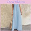 Womens Backless Sleeveless Long Dress With Slim Fit And Ultrasoft Polyester For Casual And Party Wear
