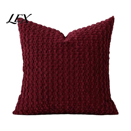 Unique Texture Cushion Cover Solid Color Bubble Pillow Cover, Soft Breathable Throw Case, Modern Minimalist Home Bedroom Pillowcase Decor, Farmhouse