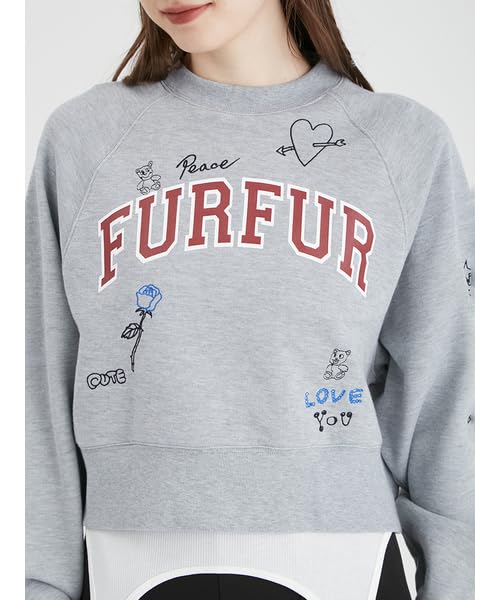 Furfur TAPPEI Collaboration Tattoo Skin Pull RWCT244090 GRY Women's