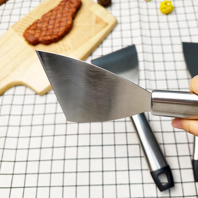 Versatile Stainless Steel Angled Spatula for Pancakes, Eggs, Flatbreads & Grilling