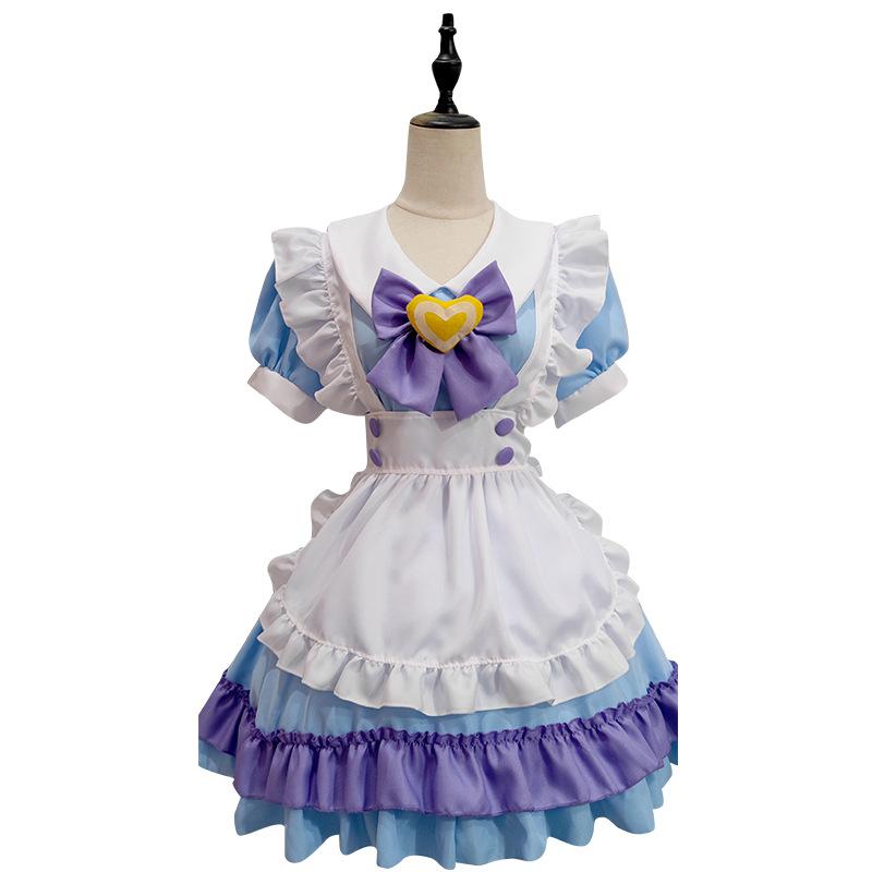 Maid Cospaly Costume Soft Girl Bow, Dress Alice Cosplay Costume