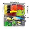 Fishing Lure Kit Soft And Hard Bait Set Gear Layer Jig Spoon For Bass Pike Crank Tackle Accessories With Box