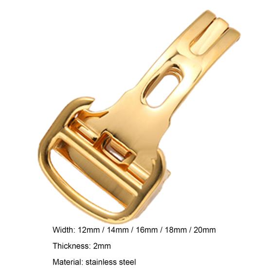 Watch Buckle Anti-rust Replacement 12mm/14mm/16mm/18mm/20mm Stainless Steel Watch Folding Clasp for Cartier Blue Balloon Watch