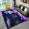 Kpop Hyunjin Stray Kids Music star Carpet Rug for Playroom Bedroom Living Room Sofa Home Decor,kid Area Rug Non-slip Floor Mat