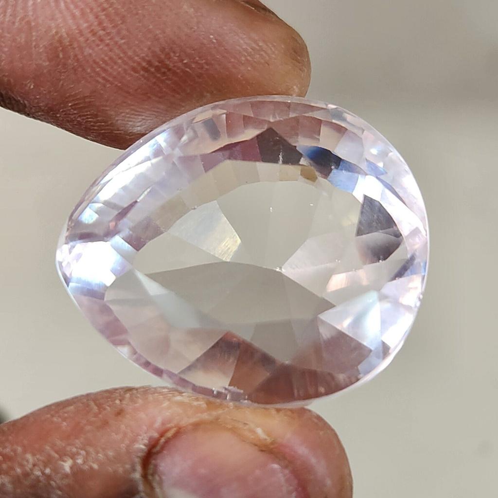 107.00 Cts Heated Ceylon Sapphire White Pear Shape Loose Gemstone