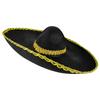 Mexican Sombrero Hat With Gold Trim 60Cm