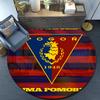 Pogoń Football Crest Round Rug for Livingroom,Bedroom, Palyroom, Chair Rug, Area Rug, Circle Carpet, Fan Christmas Gift