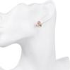 Rose Gold Love Knot Post Earrings Charming And Elegant Earrings For Women Color Earrings Ear Stud