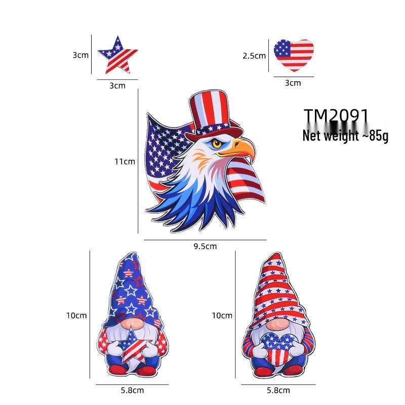 July 4th Star-Spangled Banner Eagle Magnet - Commemorative Art Decoration