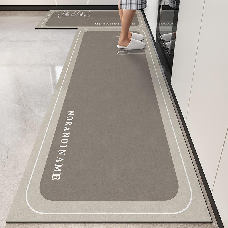 Mat For Kitchen Pvc Waterproof Carpet Anti-Slip Home Decoration Area Rug Leather Entrance Doormat Alfombra De Cocina
