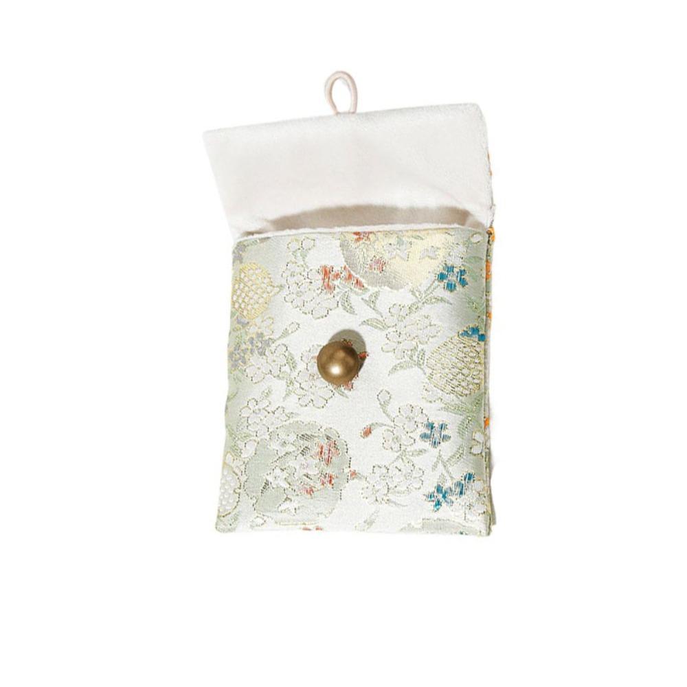 Embroidered Flowers Jewelry Packing Bag Rings Necklace Jewelry Holder Earrings Storage Case  Travel