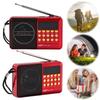 Portable Digital FM Radio Rechargeable BT 5.4 Radio Speaker with LED Display Gifts for Seniors Elderly