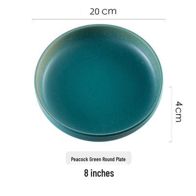 Abay Nordic Reactive Glaze Ceramic Plate