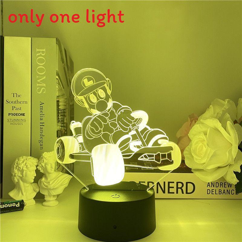Super Mario Usb Night Light With Color Changing Led For Gaming Room Decor