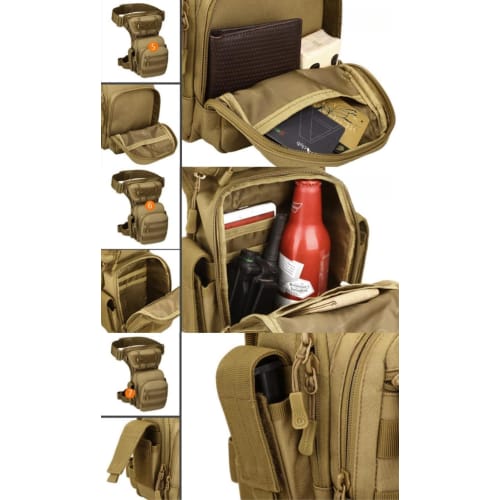 Tactical Leg Bag, Military, Sports, Outdoor, Waterproof, Work Pouch, Multifunctional Leg Pouch, Climbing Pouch, Wear-Resistant, Bicycle Bag, Holster B