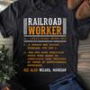 Railroad Worker For A Train And Railway Fan Railroad Train T Shirt Summer Women T Shirts
