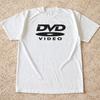 Hot Sale Funny Retro Graphic Dvd Video Logo Print TShirt Unisex Unisex Casual Streetwear Style Top Gothic Cotton Oversized TShirt