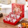Chinese Ceramic Lucky Bowl and Chopsticks Gift Set